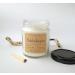 Library Scented Soy Wax Candle Old Books Lover Gift idea Vegan and ecofriendly White
