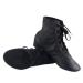 Cheapdancing Mens Practice Dancing Shoes Soft Leather Flat Jazz Boots 8.5
