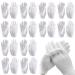 PSOWQ Ultra -thin cotton glove white cotton gloves for dry hands moisturizing cosmetics eczema spa and coin jewelry inspection serving hand 24 pieces (12 pairs)