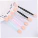 Didiseaon 100 Pcs Makeup Brush Oval Eyeshadow Brush Dual Sided Eyeshadow Brush Eye Shadow Brush Mini Set Size 2 Black - Buy Online on GoSupps.com
