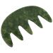 Nolitoy scalp massage comb Green Jade-Gua-Sha-Kamm Broad tooth comb Face body acupuncture massage tool hairbrush hand-head massager comb for women and men