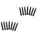 Mipcase 200 pcs Eye Shadow Double-ended Tipped Makeup Brush Eyeshadow Black Sponge Mx2pcs Blackx2pcs