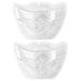 GANAZONO 2pcs Plastic Fruit Mini Watermelon Clear Fruit Transparent Forming Mold Shaper Pumpkin Support Frame