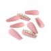 Brishow Long Pink Artificial Nails - 24pcs Press-On Nails with Rhinestones for Women & Girls Shop Now! - Buy Online on GoSupps.com