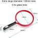  LOSCHEN 2.5x Handheld Reading Magnifier 130MM Large Magnifying Lens with Non-Slip Soft Handle Magnifying Glass Ideal for Reading/Exploring/Inspection/Maps/Hobbies and Crafts- For Kids/Adults/Elderly - Buy Online on GoSupps.com