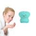 Moum routes Face cleaning brush Ultrahygienic silicone silicone watertight facial massage device peeling fat cleaning brush facial cleaning brush cleaning brush (green