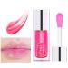 Plumping Lip Oil - Hydrating Lip Oil Plumping Lip Gloss Crystal Jelly Moisturizing Lip Oil/Polished Lip Oil Lines/Tint Moisturizing Transparent Lip Balm Care Stick (Raspberry)