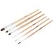 6PCS Face & Body Paint Brush Set | Wooden Handle Makeup Brushes for Halloween & Masquerade | Eulenspiegel Quality - Buy Online on GoSupps.com