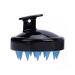 Hair shampoo brush scalp care hair brush with soft silicone scalp massager scalp massager shampoo brush scalp cabinet for shed removal and hair growth black and blue black / blue