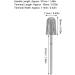 Diamond Pedicure Cone Bit | Stainless Steel Foot Nail Drill for Cracked Skin, Callus & Corns Removal | Feet Filing Tool (A2) - Buy Online on GoSupps.com