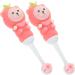 Ipetboom 4-Piece Children's Toothbrush Set | Soft Bristles & Travel-Friendly | Perfect for Newborns & Kids - Pink - Buy Online on GoSupps.com