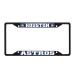 Fan Mats 31306: Houston Astros Metal License Plate Frame Black Finish