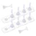 SOESFOUFU 2 Sets Manicure Practice Base Acrylic Nail Art Stand Nail Painting Stand Nail Tip Holders Fake Nail Holder Nail Display Practice Stands Nail Stands Fairy False Nails
