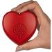 Voice Recordable Heart Button - 2 Minute Talking Plush Toy for Personalized Memory Bear or Baby Heartbeat Keepsake (Red) - Buy Online on GoSupps.com