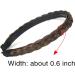BOBIYA Plait Hair Headband Synthetic Hair Plaited Headband Braid Braided With Teeth Hair Band Accessories for Women Girl (Copper Brown) - Buy Online on GoSupps.com