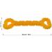 Atopo Robust Dog Toys - 13 Inch Bone-Shaped Rubber Toys for Large & Small Dogs | Teeth Cleaning & Gums Massage | Durable Interactive Play in Yellow - Buy Online on GoSupps.com