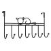 STOBAZA College Essentials 7 Door Hook s Towel Hanger Coat and Hat Hooks Coat Racks Office Iron Hook No Punching