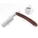 Zertone Straight Razor Kit with Strop - High Hardness Carbon Steel Blade, Vintage Wood Handle - Barber Razor Set - Buy Online on GoSupps.com
