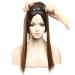 Shop Tess Clip-In Hair Extensions - Real Pony Hair Topper 17 (43cm) 120g Light Brown for Hair Loss & Gray Coverage - Buy Online on GoSupps.com