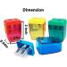 AUSTARK 4Pcs Pencil Sharpeners Manual for Kids Adults  Dual Hole Small Handheld Pencil Sharpener Bulk for Office School Home  Back to School Supplies Sharpeners-4 - Buy Online on GoSupps.com