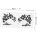 Ipetboom 3 Pairs Lace Eyeliner Stickers Lace Applique Glitter Eyeshadow Eye Sticker Black Fabric Eye Face Decals Makeup Halloween Decals Pride Lace Face Shimmer Paper Make up - Buy Online on GoSupps.com