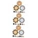 HOMSFOU 105 Pcs Christmas Wreath Decoration Red Berries Pine Needles Holiday Candle Rings Mini Pinecones Bulk Holiday Wreaths Wreath Garland Picks Photo Dried Fruit Christmas Utenciles Assorted Colorx3pcs 2.2x2.2cmx3pcs