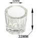Buy Dappen Glass/Dappen Dish - 2 Clear Nail Art Cups for Liquid & Powder | Beauty Accessories for Professionals - Buy Online on GoSupps.com