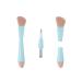 4-in-1 Travel Makeup Brush   All-in-One Makeup Sponge  Eyeshadow  Eyebrow  Liner & Blush Blending Brush blue