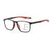 Iynwbjts Tr90 Sport Progressive Multifocus reading glasses high-resolution anti-blue lighting glasses for distance and close use (color: Black Framed Red Legs Size: 2.00) 2.00 Black Framed Red Legs