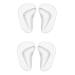 2pairs Clear Gel Arch Support Insoles Orthotic Insoles Silicone Orthopedic Foot Insoles Flat Feet Arch Support Plantar Fasciitis Shoe Arch Support Gel High Heel Inserts Cushion Pads for Women Men