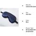 Satin Sleep Mask for Men and Women - Adjustable Strap, Ideal for Airplane Travel - Blue - Buy Online on GoSupps.com