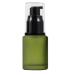 Empty refillable green frosted glass bottles for creams lotions with pump plaque cosmetic dispenser doses make-up emulsion liquids storage containers portable travel bottle