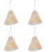 Baluue 4pcs Hair Dryer Storage Bag Drawstring Pouch Hair Dryer Pouch Hair Dryer Sack Hairdryer Beige Pvc