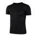 inhzoy Kids Boy's Compression Short Sleeve Shirt Quick Dry Sports T-Shirt for Running Training Swimming Black 10-11 Years