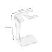 Milageto Men's Razor Stand & Organizer - Durable Non-Slip Base Transparent Design for Wet Shaving Enthusiasts - 11.2 cm High - Buy Online on GoSupps.com