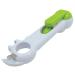 Aidapt Plastic Multi use Tin Opener - Designed for Users with Limited Dexterity Arthritis or Weakened Grip. Great Kitchen Tool. No More Broken Fingernails. Open Tins Jars Bottle Lids and Cans. White and Green