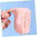 Toyvian Silicone Shampoo Brush - Infant Scalp Massager & Hair Cleaner - ABS Pink Baby Hairbrush - Buy Online on GoSupps.com