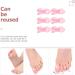 Thumb Splint 12pcs Toe Spacers Separators Bunion Orthotics - For Overlapping Toes, Women & Men, Pink - Buy Online on GoSupps.com