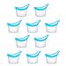 10Pcs Eye Wash Cup Eye Flush Cup Silicone & Non-Sterile Measuring Cup Daily & Bath