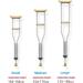 Crutches for Adults Underarm Aluminum Underarm Crutches Crutches for Walking with Underarm Pads and Handles Lightweight for Adults & Youth 1 Pair Great for Travel or Work Lucky Star - Buy Online on GoSupps.com