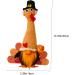 Alipis Dwarf Turkey Decor Ornament Thanksgiving Turkey Gnome Thanksgiving Stuffed Gnome Autumn Fireplace As Shown 1 35X6X5CM - Buy Online on GoSupps.com