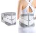 Worth having - Lumbar Belt Back Brace Support for Disc Herniation Spinal Treatment Posture Corrector Waist Support Instrument Pain Lower Lumbar Support (Gray White XX (Gray White M) Gray White Medium