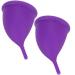 ALUPRE SILICON Menstrual Cup - Reusable & Eco-Friendly Hygiene Tool | 2 Large Lila Cups + Storage Pocket - Perfect for Women - Buy Online on GoSupps.com