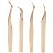 Buy Eyeline Tweezers Set - Stainless Steel Eyelash Extension Tweezers (8PC) for Professional 3D Volume Extensions - Perfect for False Lashes - International Shipping Available - Buy Online on GoSupps.com