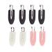 8 pieces No Bend Hair Clips, No Crease Hair Clips for Hair Styling and Makeup Application 8 pieces-black,white,pink