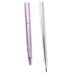 Housoutil 2pcs Portable Double Ended Lip Brush Lip Scrub Brush Versatile Cosmetic Brush Lip Eyelash Tool Applicator Makeup Lip Travel Disposable Lipstick Plastic