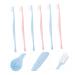 FRCOLOR Extra Soft Toothbrushes 6 Pack for Travel & Home - Full Mouth Cleaning & Tongue Scraper - Portable Camping Essentials - Buy Online on GoSupps.com