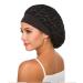 Crochet Hair Net Snood Hat Satin Sleep Cap for Women - Black - Buy Online on GoSupps.com