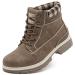 COTTIMO Waterproof Hiking Boots for Women - Casual Ankle Boots Non Slip Booties 7 19-spring-khaki