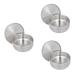 Minkissy 3 pieces of hair gift you will choose your steel you Salon Brush & Stand Foam Barber Suits Close - Practical care Wonderful bowl home cup of useful 11x11x6.5cmx3pcs silver 3 pieces